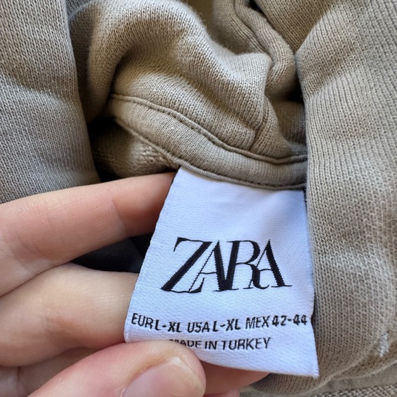 Men’s Zara Thick Green Hoodie with Large Pocket size L - Picture 3 of 5